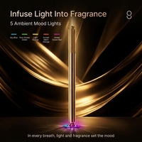Diffuseur d'arômes intelligent sur colonne rechargeable, grande capacité de batterie, éclairage LED contrôlé par application, double liquide, pour usage commercial