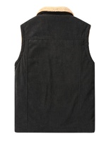 Gilet polaire pour homme avec logo personnalisé, 1 pièce MOQ, veste d'hiver chaude et épaisse doublée, col montant, personnalisation de la marque