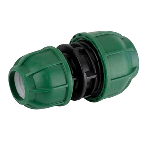 Acoplamiento Reductor de Compresión de Baja Presión para Tuberías de PE/HDPE con Diseño de Anillo SAP, Material PP Virgen 110*90, Garantía de 3 Años - Product Image 1