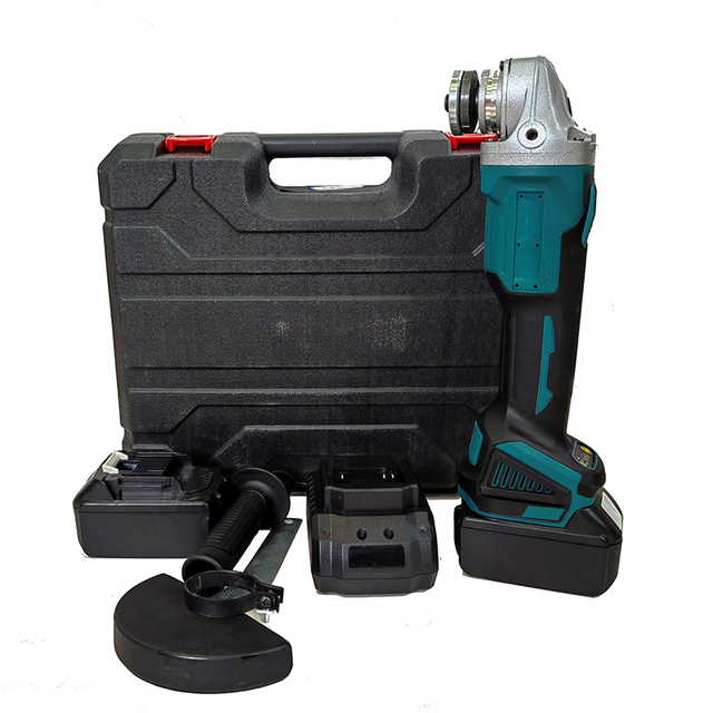 Machinewith Lithium Battery 100/115/125mm Mini Cordless Angle Grinder 21V Power Tools Set Brushless Electric Angle Grinder