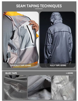 Herren Damen Atmungsaktiver Umweltfreundlicher Hardshell Kapuzen-Windbreaker Bedruckter Skianzug 3L Vollständig Druckdichter Gummi Wasserdichter Reißverschluss