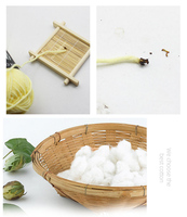 Fil à tricoter à la main écologique 4ply Coton Crochet Lait Coton Crochet Fil mélangé à tricoter