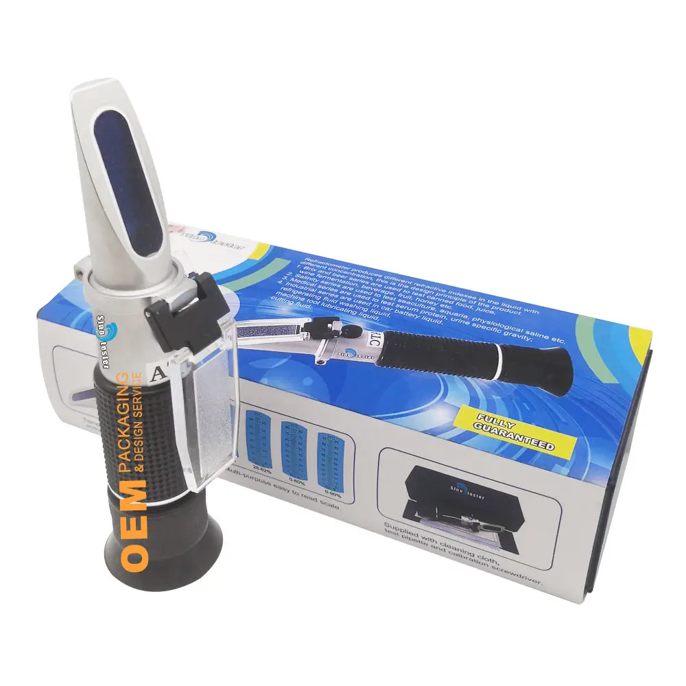 BT-T32 Metalen Hand Brix Wort Digitale Refractometer Voor Brix Aluminium Versie B