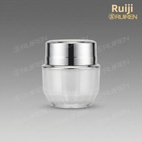 Usine Propre – Emballage Cosmétique en Plastique Double Couche en Acrylique de Luxe Léger 15g pour Crème et Vernis à Ongles, Soin de la Peau, LOGO Personnalisé – Chine