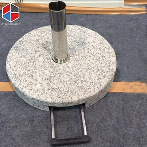 <span class=keywords><strong>Base</strong></span> de parasol de granito gris con carrito - Product Image 3