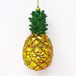 Dipinto A Mano <span class=keywords><strong>Albero</strong></span> di natale Ananas Ornamenti In <span class=keywords><strong>Vetro</strong></span> di Decorazione per la Vendita - Product Image 1
