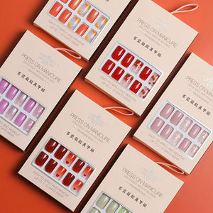 Rosalind faible quantité minimale de commande 30pcs court gelpolish bâton sur les <span class=keywords><strong>ongles</strong></span> ensemble filles carré <span class=keywords><strong>fantaisie</strong></span> artificielle <span class=keywords><strong>ongles</strong></span> presse sur les <span class=keywords><strong>ongles</strong></span> pour la vente en gros - Product Image 4