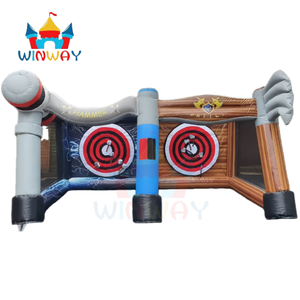 Jeu de lancer de hache 2 en 1, jeu de lancer de hache et de marteau gonflable, idéal pour les expositions, les événements d'entreprise, les journées de loisirs et les fêtes - Product Image 1