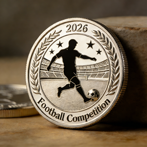Moneta commemorativa da collezione personalizzata per partite di calcio, medaglia da calcio in rilievo, moneta sfida da collezione, all'ingrosso direttamente dalla fabbrica - Product Image 3