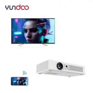 Máy chiếu mini chiếu phim rạp chiếu phim yundoo V6 4k máy chiếu truyền hình Android thông minh máy chiếu 3D ném ngắn HD 1080p với máy chiếu 2.4/5g