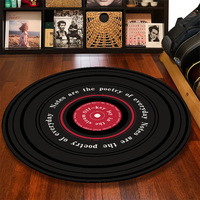 Polyester Runder Moderner Minimalistischer Rutschfester Umweltfreundlicher Teppich Maßgefertigte Größen für Jungenzimmer Bettvorleger Retro Bodenbelag Spielzimmer