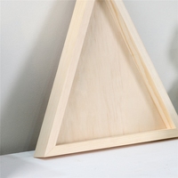 Plaque triangulaire vierge en bois massif de qualité supérieure, idéale pour l'impression UV, pour enseignes à citations élégantes et amusantes, fourniture artisanale