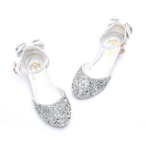 Chaussures de princesse pour petite fille en cuir souple avec décorations en strass pour fête de déguisements pour enfants - Product Image 5