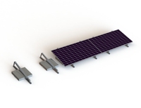 Système de montage solaire gonflable lesté pour toit plat, haute qualité, résistant aux vents de 60 m/s et aux charges de neige de 3 KN/m², taille personnalisée