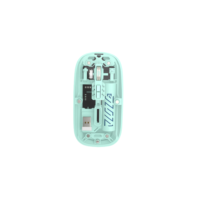 Wholesale Ultra-Slim 2.4G Magnetic BT Rechargeable Mouse Right Optical Mute ABS Material Transparent Cordless Flat Mouse Stock
