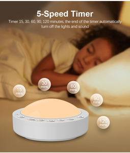 Machine à sons apaisants pour le sommeil, 16 sons HiFi, sons de la nature, berceuses, fonction mémoire et minuterie réglable - Product Image 2