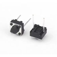 Interruptor táctil iluminado de 2 pines PPA LCP, mini interruptor táctil de 6x6