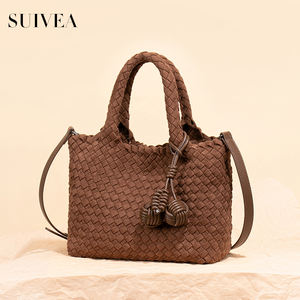 Sac à main tendance avec accents décoratifs, tissu de qualité supérieure, sac à bandoulière multifonctionnel pour les trajets quotidiens, sac à bandoulière pour femme tissé à la main - Product Image 3