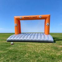 But de football gonflable avec tapis d'air pour jeu de tirs au but, but de football gonflable pour enfants et adultes, jeu sportif en plein air