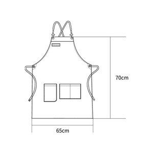 Hàn Quốc Phong Cách Tinh Khiết Bông Vải Bib Tay Tạp Dề Chất Lượng Cao Không Thấm Nước Có Thể Giặt Cho Nam Giới Phụ Nữ Trong Nhà Bếp Làm Sạch Nướng - Product Image 6