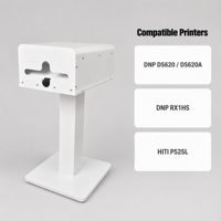 Étui de transport portable en métal résistant à l'eau pour imprimante portable DNP DS620/ DNP RX1HS/ HITI P525L, avec support pour ordinateur portable