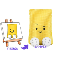 Peluche personnalisée avec des poils longs super doux brodés pour enfants
