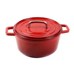 Inne — Casserole <span class=keywords><strong>en</strong></span> <span class=keywords><strong>fonte</strong></span> émail, avec poignée de couvercle <span class=keywords><strong>en</strong></span> acier inoxydable, four, néerlandais, personnalisé - Product Image 1