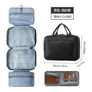 กระเป๋าใส่อุปกรณ์อาบน้ำสำหรับเดินทาง 30x23x9 ซม. กันน้ำ แขวนได้อเนกประสงค์ ความจุขนาดใหญ่ สำหรับจัดเก็บเครื่องสำอางสำหรับการเดินทาง - Product Image 5