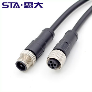 Đầu Nối Nguồn <span class=keywords><strong>M12</strong></span> Đầu Nối Đực Và Cái 4 Chân Chống Nước Mã Hóa 2 3 Đầu Nối Hàng Không 2 + PE 3 + PE Mã Hóa - Product Image 2