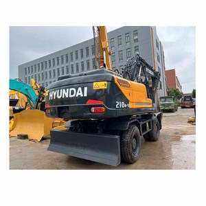 Excavadora de ruedas usada Hyundai 210W-9 21 Ton Robex 210 210W-9 Cummins Engine Korea Original Low Working - Product Image 4