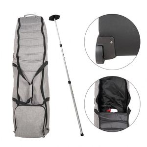 Sac de transport pour clubs de golf de haute qualité, vente en gros, usine BSCI, sac de voyage portable noir avec roulettes - Product Image 1