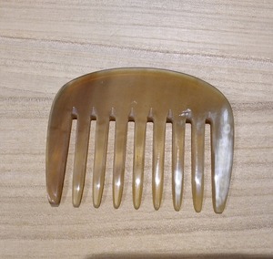 Peine de diente ancho de cuerno de búfalo Natural, 0,5 cm, espacio entre dientes, mejor amigo para enredos rizados, uso en salón de belleza, peine para masaje de cabello, uso doméstico - Product Image 5