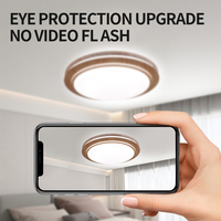 Plafonnier LED de style japonais pour intérieur, salon, chambre à coucher, salle à manger, bureau, balcon, lampe LED monocolore