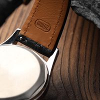 Bracelet de montre en cuir d'autruche véritable, nouveau style, 18/19/20/22 mm, boucle à ardillon classique, bracelet de remplacement en cuir de qualité supérieure