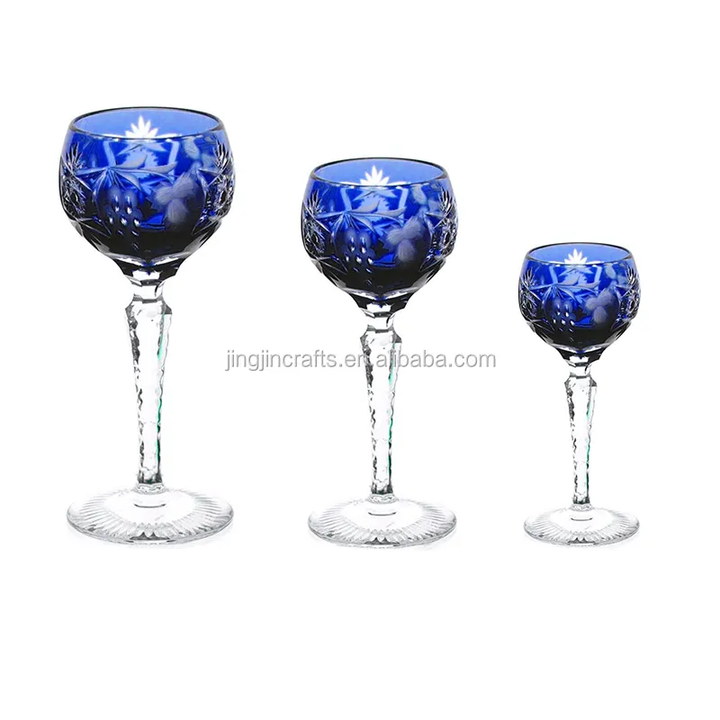 Best selling Bohemia red wine glass goblet champagne flute for home wedding table decoration