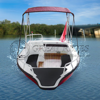 Petit bateau de vitesse Jon 420 bateau de pêche bateau de pêche 4.2m bateau en alliage d'aluminium bon marché à vendre
