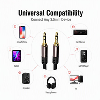 Câble audio 3,5 mm vers 3,5 mm, mâle vers mâle, stéréo, câble AUX OEM