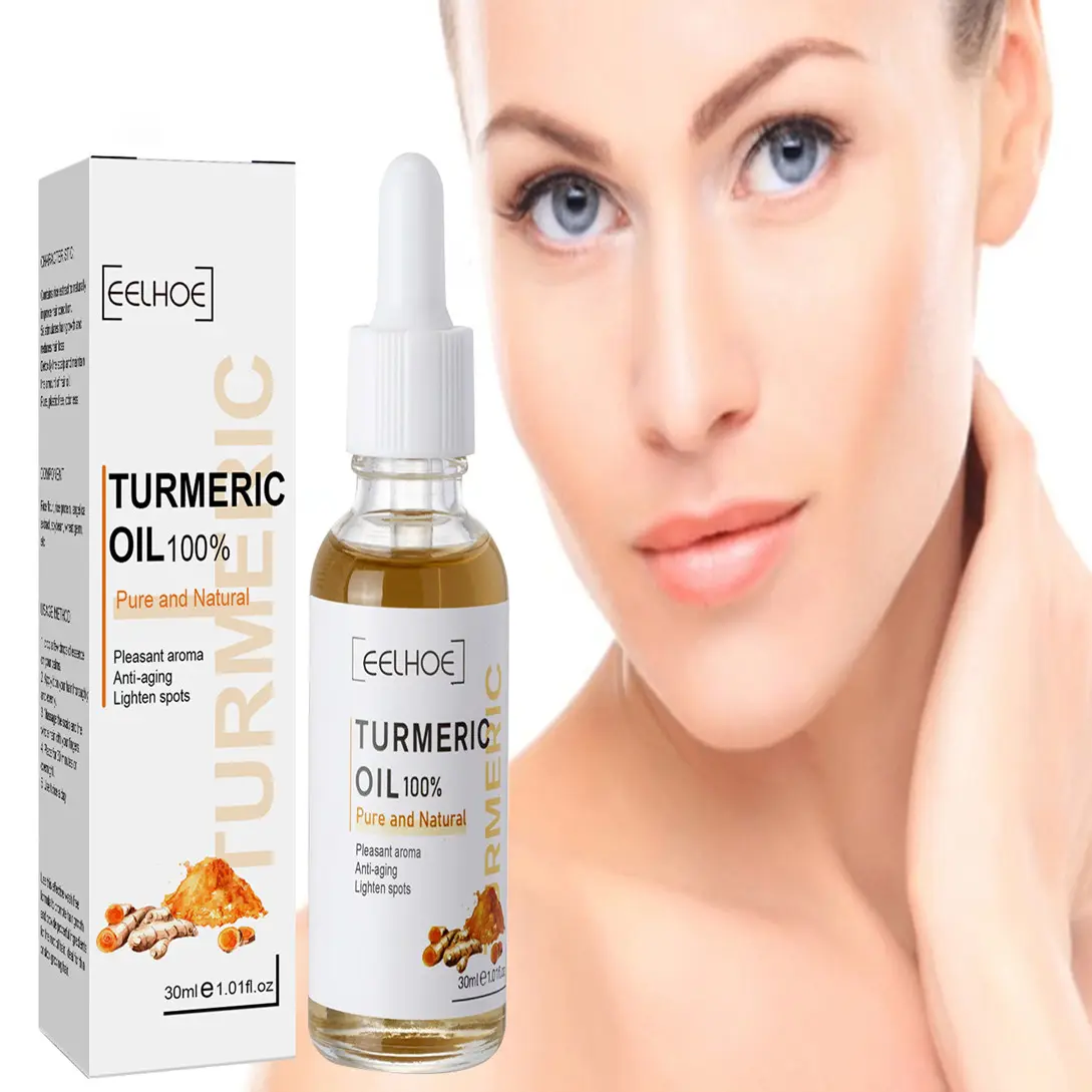 Eelhoe Kurkuma Citroenolie Huid Glow To Lightening Acne Donkere Plekken Acne Heldere Huid Donkere Vlek Corrector Gezicht Whitening Serum