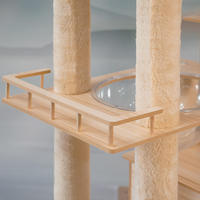 Nouveau design en bois chat Scratch arbre mignon chat arbre tour maison Condo bois arbre à chat