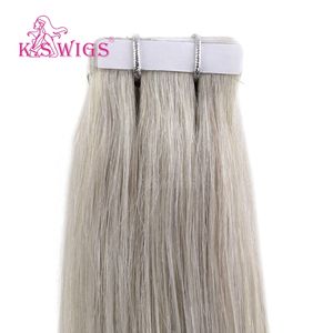Extensiones de cabello humano virgen 100% KSWIGS, venta al por mayor directamente de fábrica, extensiones de cabello con cinta invisible para salones y distribuidores. - Product Image 4