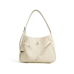 Bolso de Hombro Retro de Alta Gama, Marca de Moda, Cuero Genuino, Decoración con Hebilla, Cierre de Cremallera - Product Image 6