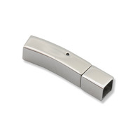 Fermoir rectangulaire en acier inoxydable pour bracelet plat, vente en gros