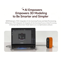 3dmakerpro Fox Scanner 3D sans fil portable multifonctionnel professionnel industriel avec suivi visuel IA pour imprimante 3D