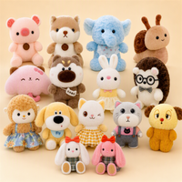 Jouets en peluche personnalisés en usine, petits animaux en peluche, mini poupées en peluche de 8 pouces pour cadeaux d'enfants, prix de carnaval, machine à griffes, vente en gros