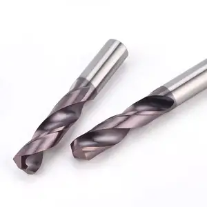 Brocas para enrutador de máquina CNC, fabricante de herramientas, broca helicoidal de carburo de tungsteno sólido para Metal de acero endurecido