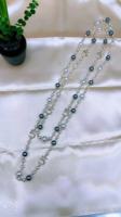 Bling bijoux or rempli chapelet perles collier moderne vierge marie croix diamant perle chrétien religieux Style chaînes en or