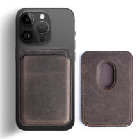 Logo personnalisé nouveau design portefeuille avec pour magsafe pour apple iphone 14 pro pour magsafe étui en cuir magnétique pour magsafe portefeuille