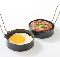 Moule à œufs Kingwise Creative en acier inoxydable écologique, revêtement antiadhésif épaissi, compatible lave-vaisselle et four