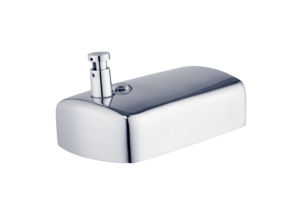 Dispensador de Desinfetante para Mãos Montado na Parede para Hotel, Dispensador Manual de Sabão Líquido em Aço Inoxidável - Product Image 4