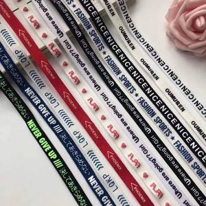 Cinta de cincha deportiva de 1cm impresa personalizada de fábrica, <span class=keywords><strong>camiseta</strong></span> de poliéster personalizada, correa de borde de cuello trasero, cincha de <span class=keywords><strong>escote</strong></span> - Product Image 4